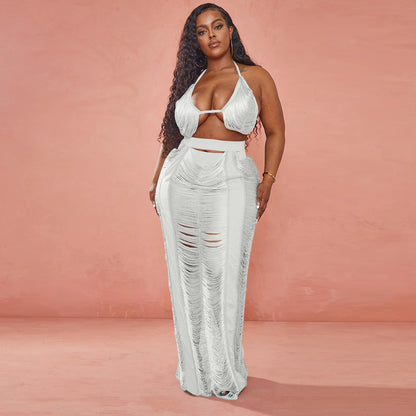 Sexy Women Clothing Hollowed-out plus Size Beachwear