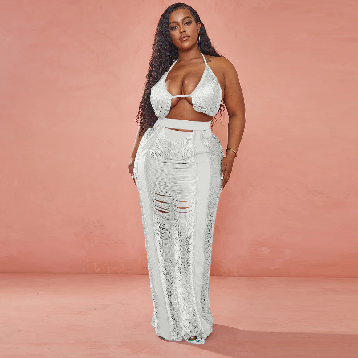 Sexy Women Clothing Hollowed-out plus Size Beachwear