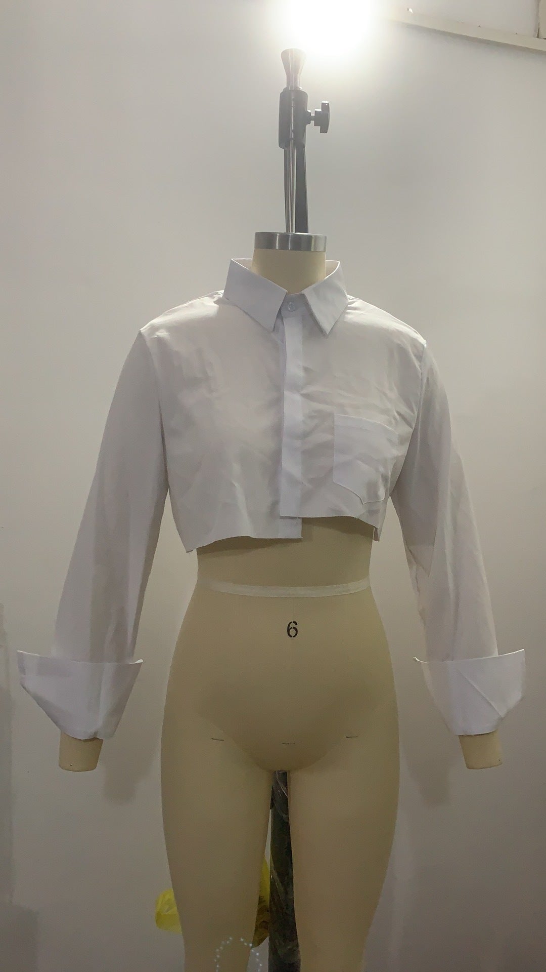 Crop Button Down Top - LivingLuxuryBoutique