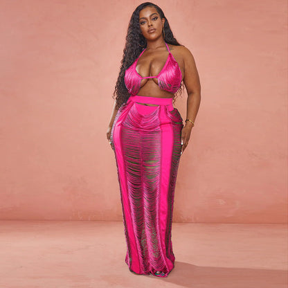 Sexy Women Clothing Hollowed-out plus Size Beachwear