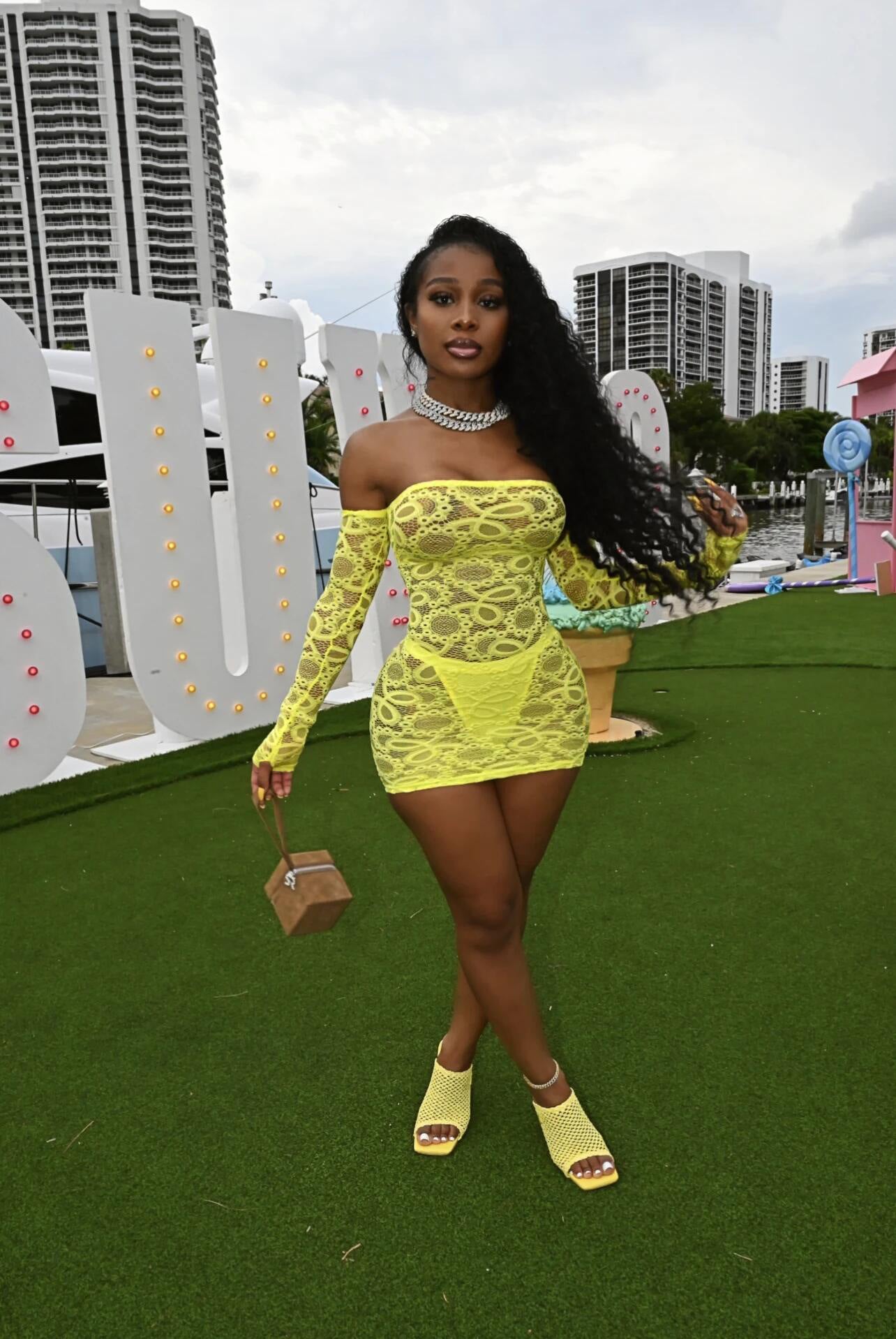 Mesh See-through Dress with Underpants