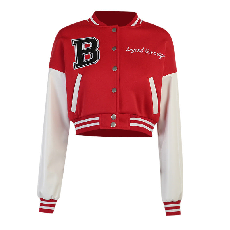 Lets Play Ball Crop Jacket - LivingLuxuryBoutique