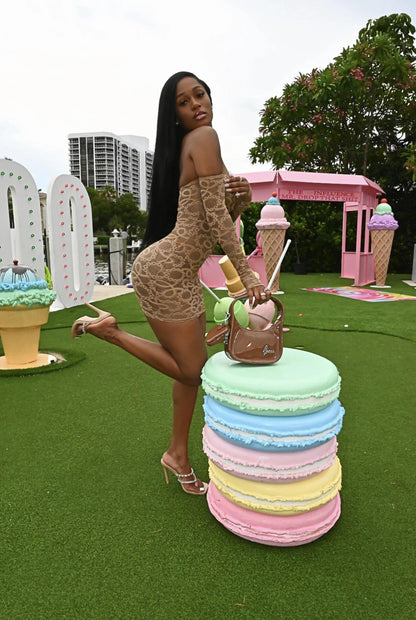 Mesh See-through Dress with Underpants