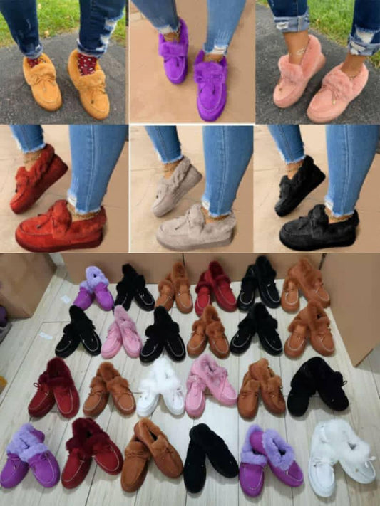 Fur Mocassin - LivingLuxuryBoutique